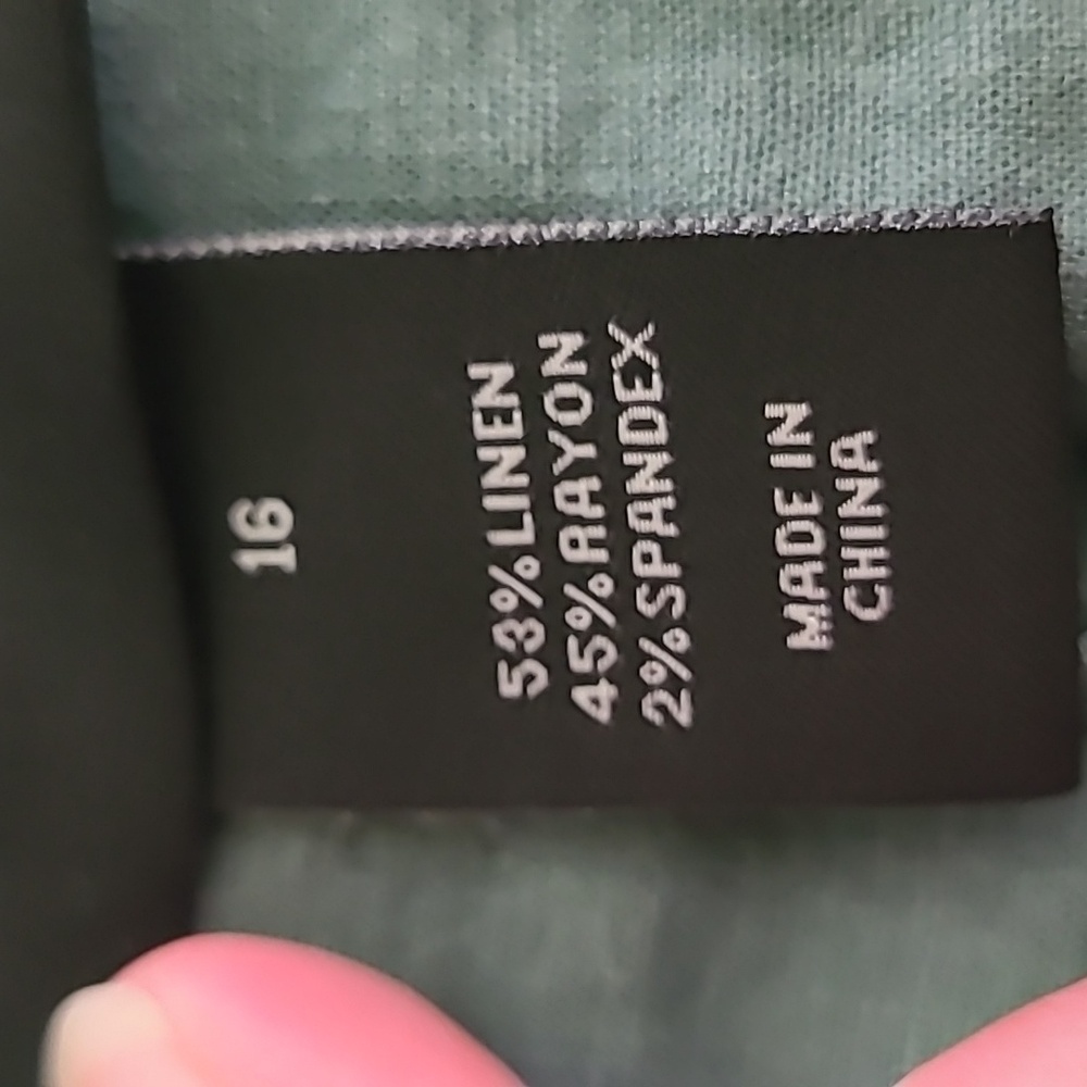 Lane Bryant Linen Blend Short Size 16 - Picture 3 of 4